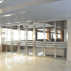 Цельностеклянная офисная противопожарная перегородка / серия FRM5281