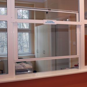 Раздаточное противопожарное ПВХ окно / серия FRM962